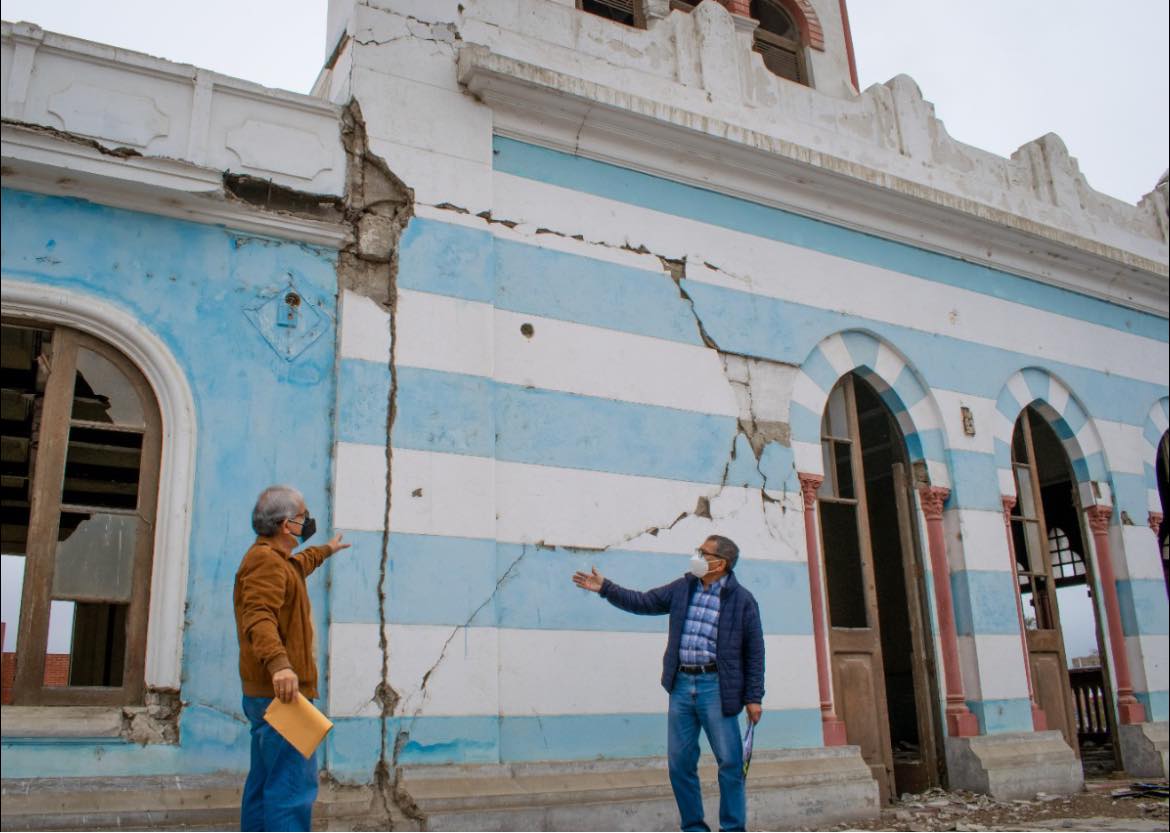 Inician trabajos para la restauración del antiguo Palacio Municipal de Pisco