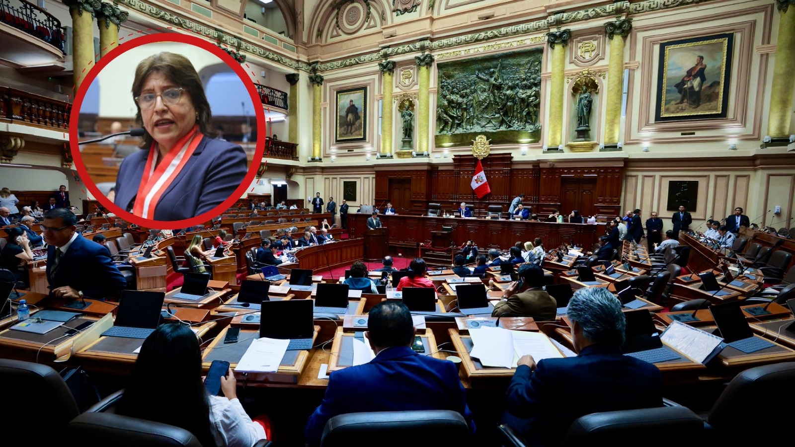 Pleno del Congreso aprueba inhabilitar por 10 años para la función pública a Delia Espinoza