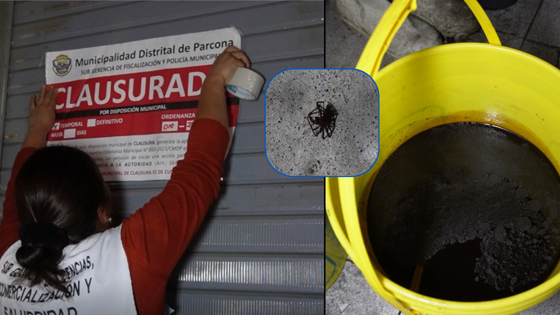 En operativos inopinados: Municipalidad de Parcona clausura dos pollerías por insalubridad