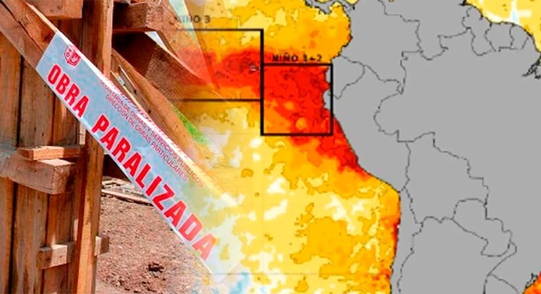 Perú llega al próximo Fenómeno El Niño con obras paralizadas y baja inversión preventiva