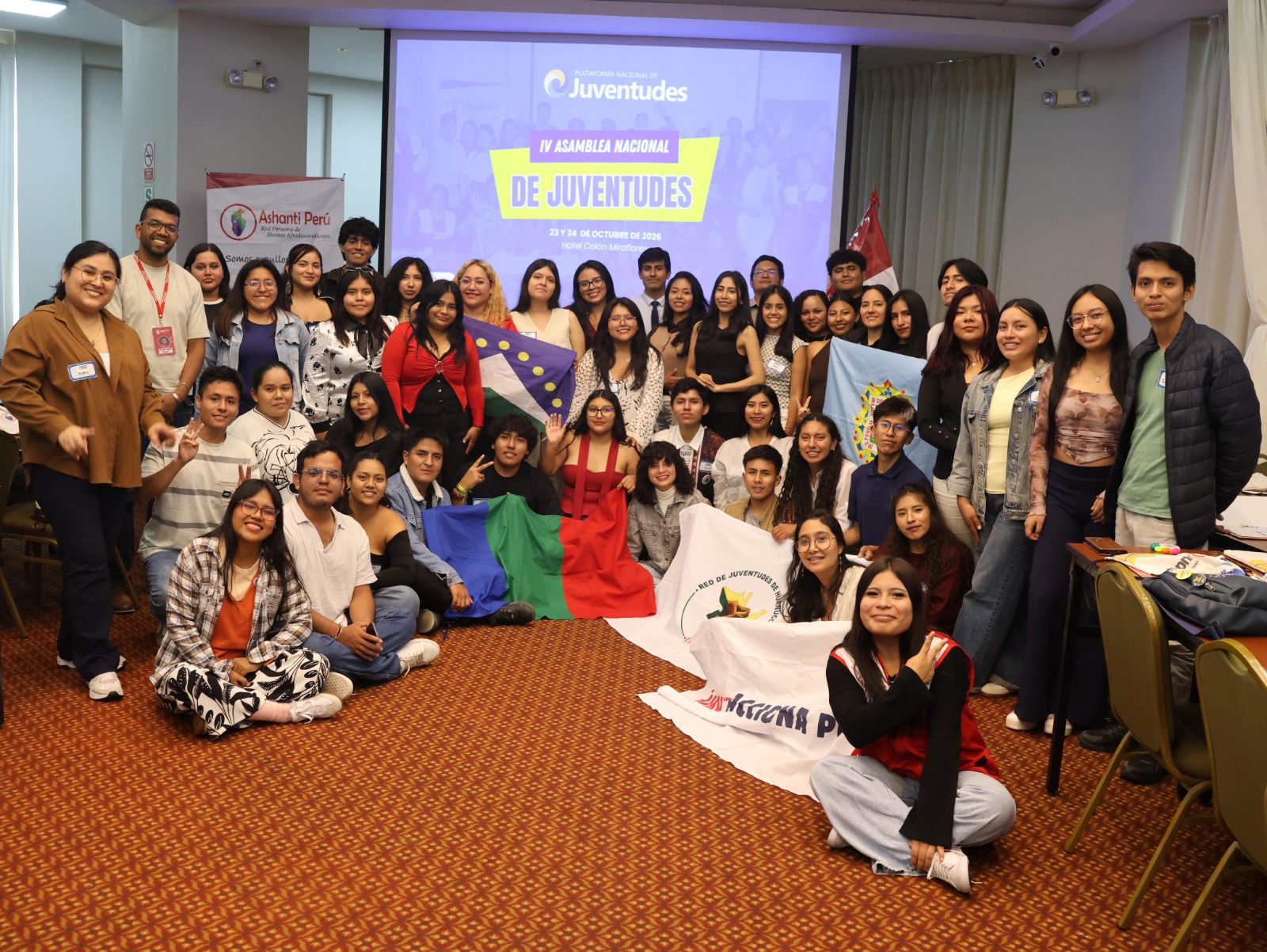 Jóvenes de Ica participaron en la Asamblea Nacional de Juventudes