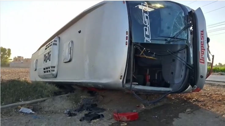 Pisco: Bus se despista y chofer abandona a los once pasajeros heridos